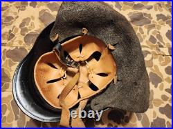 Post War German M34 Fire Fighter Helmet Excellent Condition