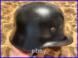 Post War German M34 Fire Fighter Helmet Excellent Condition