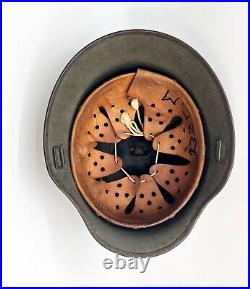 RARE German Bundeswehr M35-50 1951 BSG Helmet of named Spanish Guard Volunteer