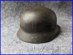 RARE WW2 Field'Heavy Pour' German M40 Helmet