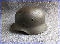 RARE WW2 Field'Heavy Pour' German M40 Helmet