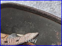 RARE WW2 Field'Heavy Pour' German M40 Helmet