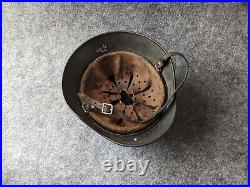 RARE WW2 Field'Heavy Pour' German M40 Helmet