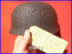 RARE WW2 German Fallschirmjager PARATROOPER Helmet Dug RELIC