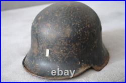 RARE WW2 German Helmet M34 Original Paint Military WWII Balkan Found