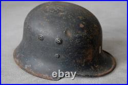 RARE WW2 German Helmet M34 Original Paint Military WWII Balkan Found