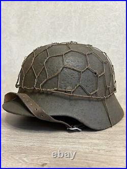 Rare Helmet M35 German Helmet M35 WW2 Combat helmet M 35 WWII rare size 68