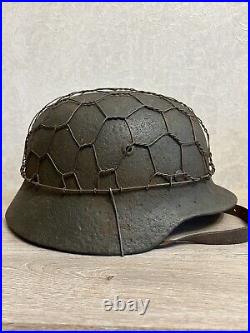 Rare Helmet M35 German Helmet M35 WW2 Combat helmet M 35 WWII rare size 68