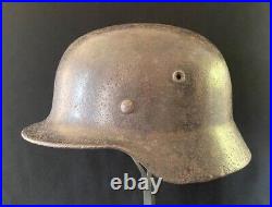 Rare Original WW2 1939 M40 German Iron Combat Helmet