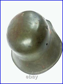 Rare Original WWII WWI German Helmet M16-18 Bulgarian legion PVHZ