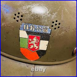 Rare Original WWII WWI German Helmet M16-18 Bulgarian legion PVHZ EUC