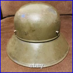 Rare Original WWII WWI German Helmet M16-18 Bulgarian legion PVHZ EUC
