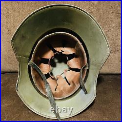 Rare Original WWII WWI German Helmet M16-18 Bulgarian legion PVHZ EUC