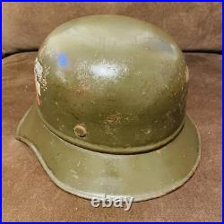 Rare Original WWII WWI German Helmet M16-18 Bulgarian legion PVHZ Good Condition Rare Original WWII WWI German Helmet M16-18 Bulgarian legion PVHZ Good Condition