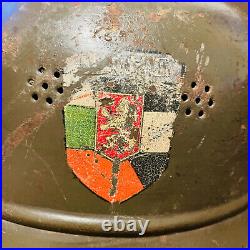 Rare Original WWII WWI German Helmet M16-18 Bulgarian legion PVHZ Good Condition