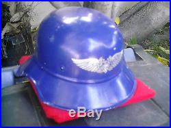 Rare & Original Ww II German Helmet. Look
