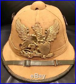 Rare Pith Helmet, Imperial German or WWII Africa Corps First Model With Badges