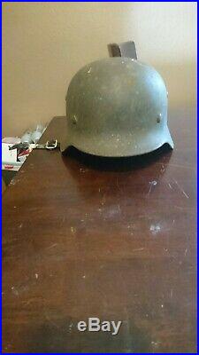 Rare WW2 German M40 helmet Normandy beach insured shipping. Excellent condition