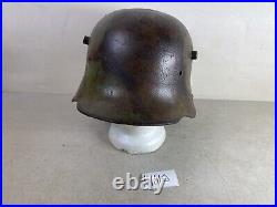 Rare WW2 WW1 German Helmet Fixed Bale m16 Austrian Camouflage 41S10