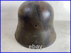 Rare WW2 WW1 German Helmet Fixed Bale m16 Austrian Camouflage 41S10