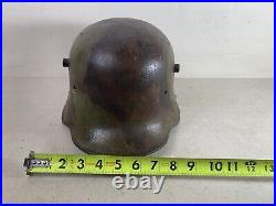 Rare WW2 WW1 German Helmet Fixed Bale m16 Austrian Camouflage 41S10