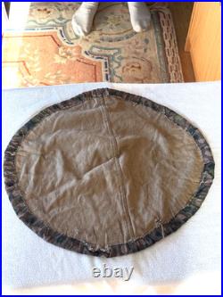 Rare WWII German Elite Helmet Cover Pea Dot 44 Camo HBT Original Maker Stamped