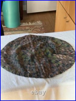 Rare WWII German Elite Helmet Cover Pea Dot 44 Camo HBT Original Maker Stamped