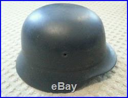 Rare WWII German Late War Approx. 1945 Flak Battery Beaded Helmet Superb