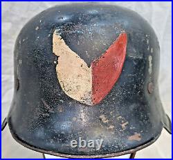 Rare Ww2 Czechoslovakian Resistance Used German M32 Steel Uniform Helmet