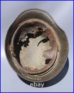 Rare Ww2 German Tri-color Camo M35 Helmet Named Battle Veteran Camo Helmet Rare Ww2 German Tri-color Camo M35 Helmet Named Battle Veteran Camo Helmet