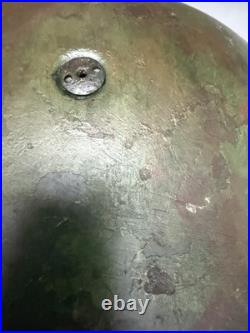 Repro Aged camo WW2 German M38 Fj Helmet