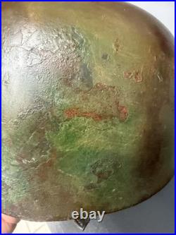 Repro Aged camo WW2 German M38 Fj Helmet