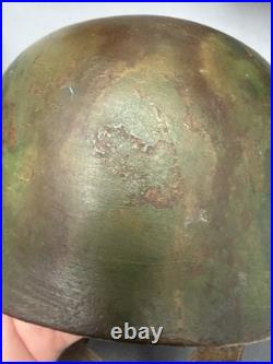 Repro Aged camo WW2 German M38 Fj Helmet