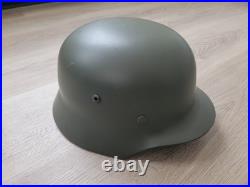Reproduction WW2 German M35 Helmet Leather Liner Quality Steel Army Stalhelm