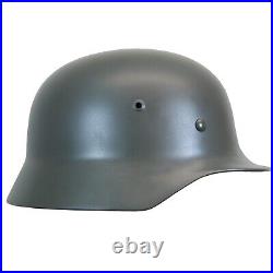 Reproduction WW2 German M35 Helmet Leather Liner Quality Steel Army Stalhelm