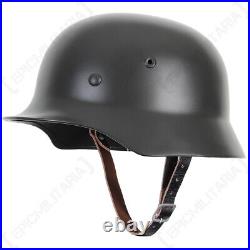 Reproduction WW2 German M40 Steel Helmet With Leather Liner Army Stalhelm