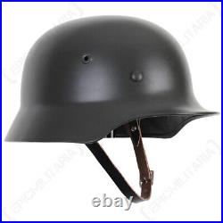 Reproduction WW2 German M40 Steel Helmet With Leather Liner Army Stalhelm