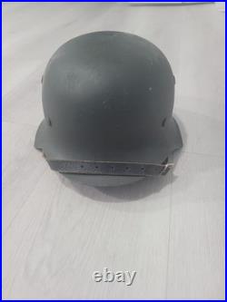 Reproduction WW2 WWII M42 German Steel Helmet Field Grey, size extra Large 61cm