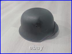 Reproduction WW2 WWII M42 German Steel Helmet Field Grey, size extra Large 61cm