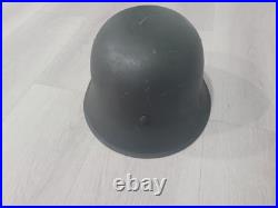 Reproduction WW2 WWII M42 German Steel Helmet Field Grey, size extra Large 61cm