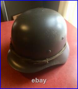 Reproduction WWII German Helmet Size Large See Description