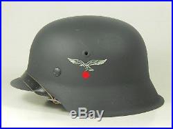 Restored Original German WW2 Helmet Luftwaffe M42