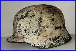 Restored original German Helmet M35/64 Winter WW2 Wehrmacht Original Dug relic