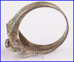 Ring WW1 Skull WW2 Gothic WWI Helmet WWII German Stahlhelm Goth Death Schädel