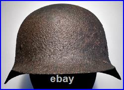 SIZE 66 WW2 German Stahlhelm Helmet M42 Forces Narva Battlefield Relic WH