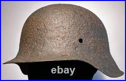 SIZE 66 WW2 German Stahlhelm Helmet M42 Forces Narva Battlefield Relic WH