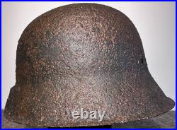 SIZE 66 WW2 German Stahlhelm Helmet M42 Forces Narva Battlefield Relic WH