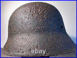 SIZE 66 WW2 German Stahlhelm Helmet M42 Forces Narva Battlefield Relic WH