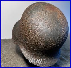 SIZE 66 WW2 German Stahlhelm Helmet M42 Forces Narva Battlefield Relic WH