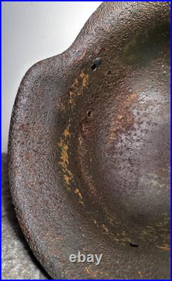 SIZE 66 WW2 German Stahlhelm Helmet M42 Forces Narva Battlefield Relic WH